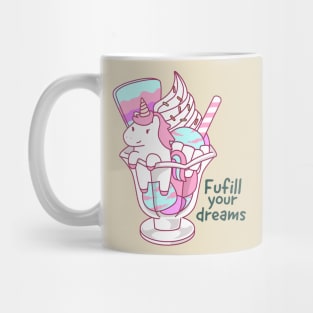 Rainbow Ice Cream Unicorn Mug